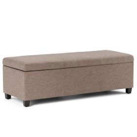 Avalon - Storage Ottoman Bench - Fawn Brown